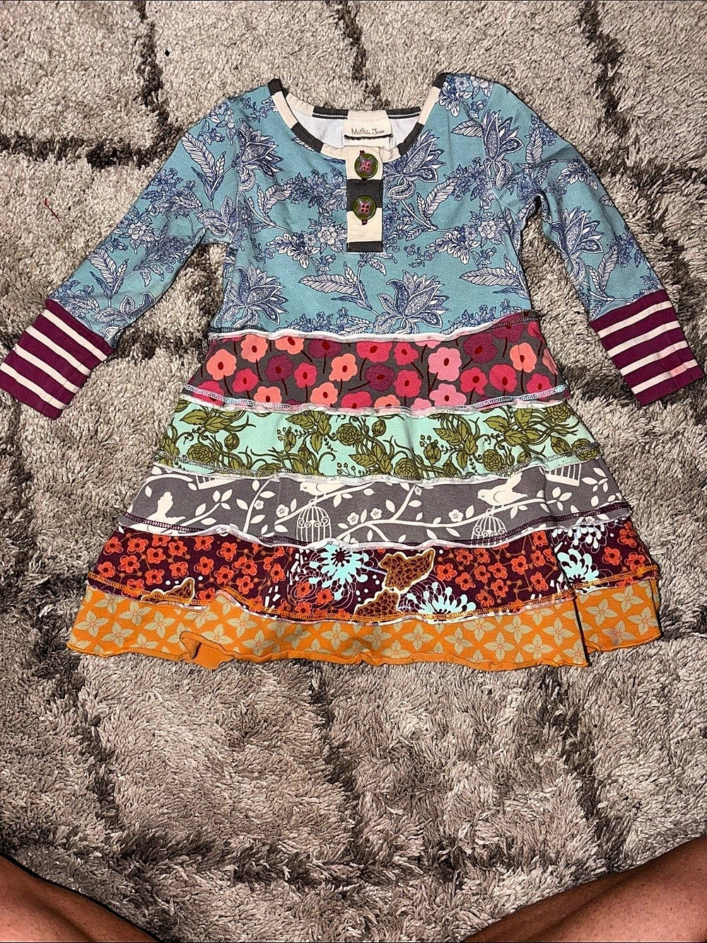 Matilda Jane Girls Floral Tiered Dress